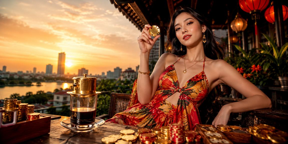 Người dùng tại Hà Nội nạp tiền thưởng trong quán cà phê qua điện thoại